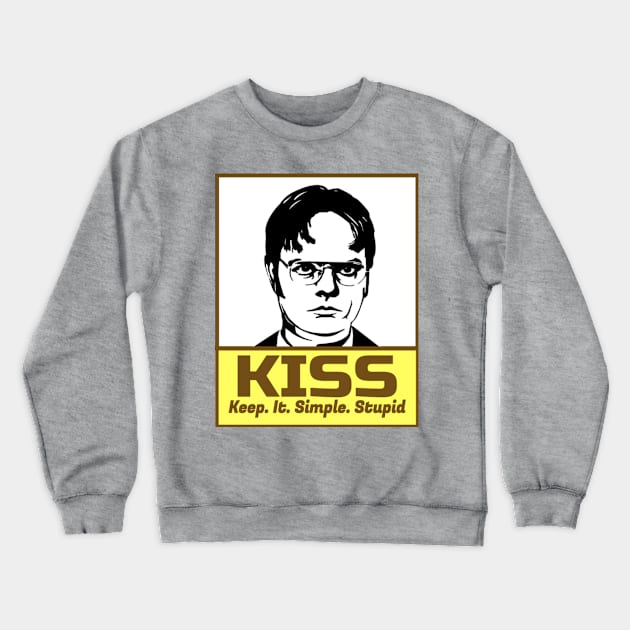 K.I.S.S. Dwight Schrute Crewneck Sweatshirt by BushCustoms